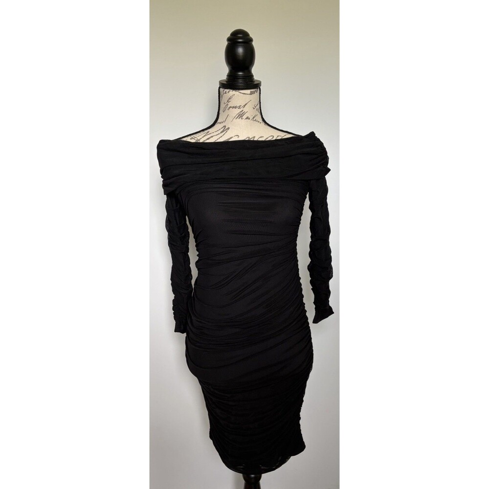 Juniors Black Off the Shoulder Dress Size Small NWT